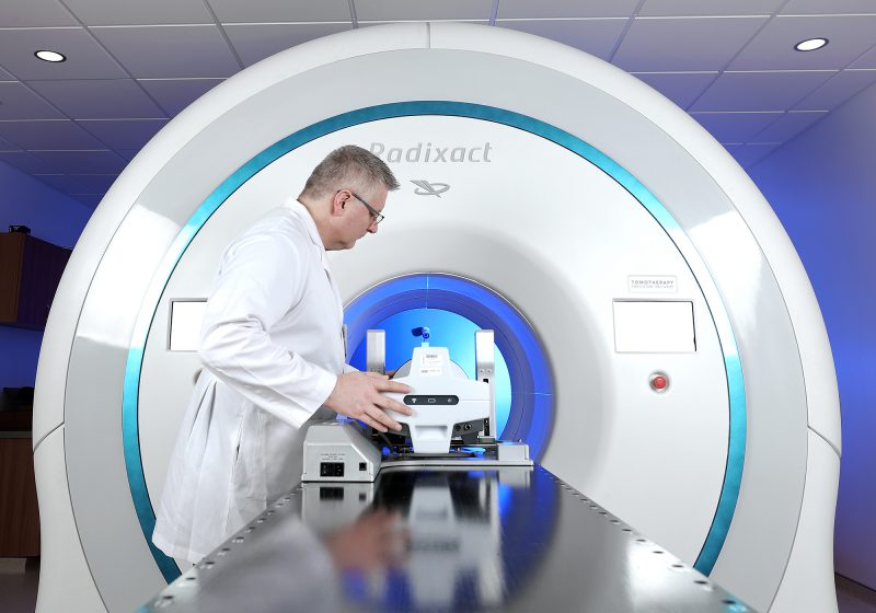 Medical physicist working with Delta4 Phantom+ and Accuray Radixact