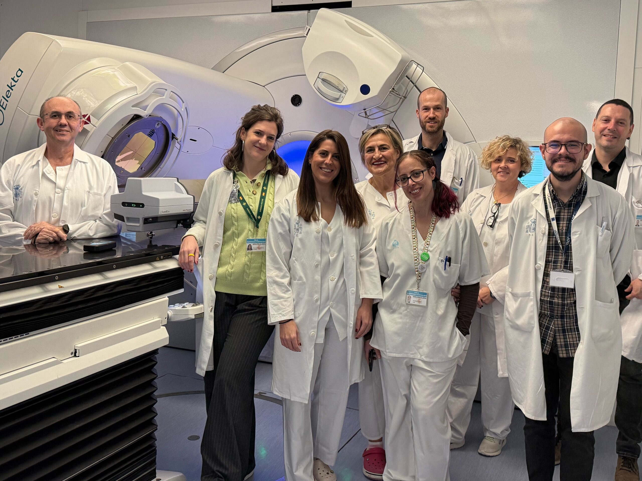 Radiotherapy team at Gomez Ulla